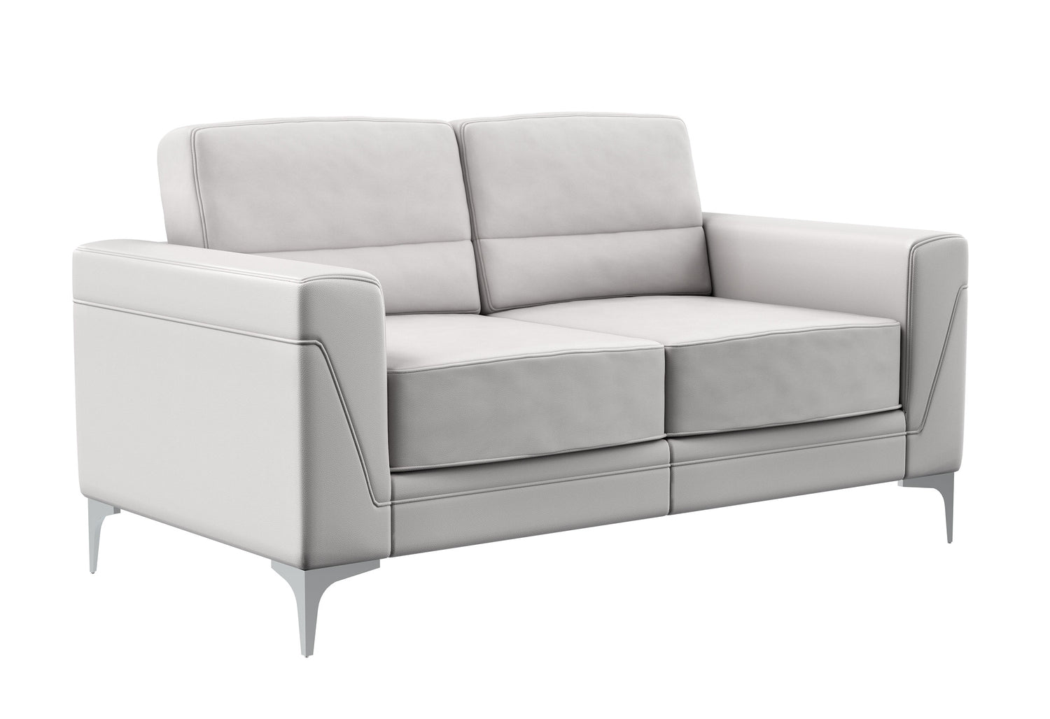 U6109 Light Grey Loveseat  | Global Furniture USA
