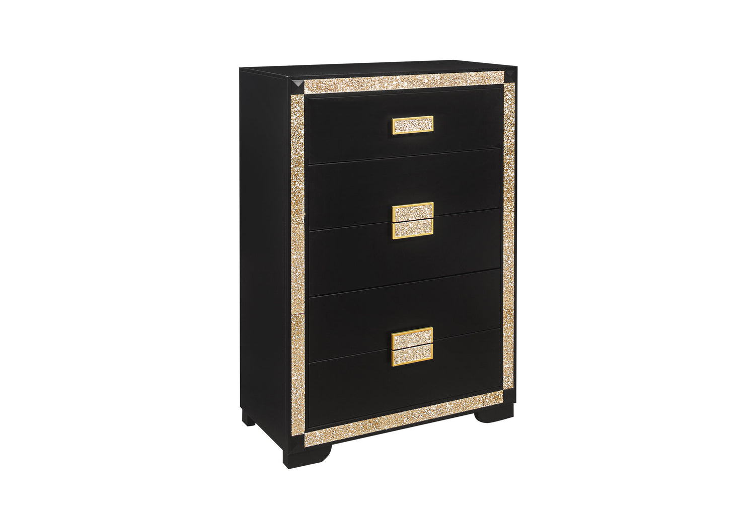 Blake Black/Gold Chest | Global - Home Elegance USA