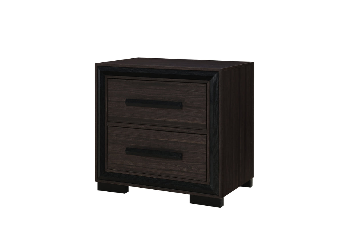Amelia Brown Nightstand | Global Furniture USA - Home Elegance USA