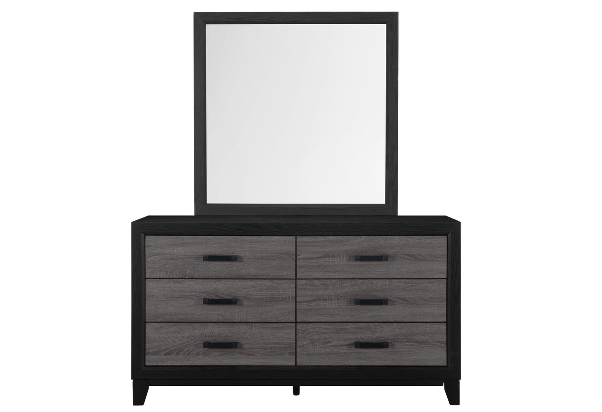 Lisbon Grey And Black Dresser - Home Elegance USA