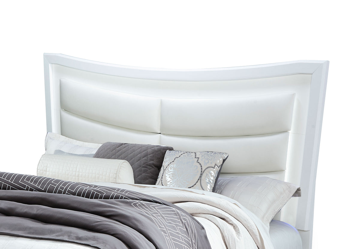 Collete White Full Bed | Global
