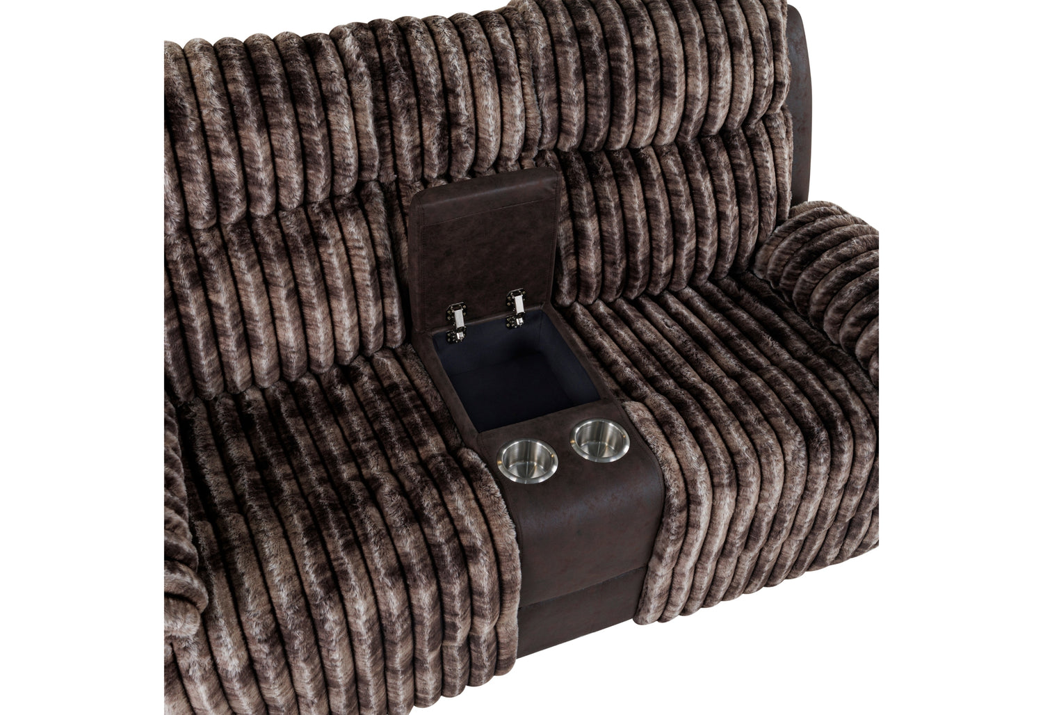 U6028 Brown Console Reclining Loveseat | Global Furniture USA