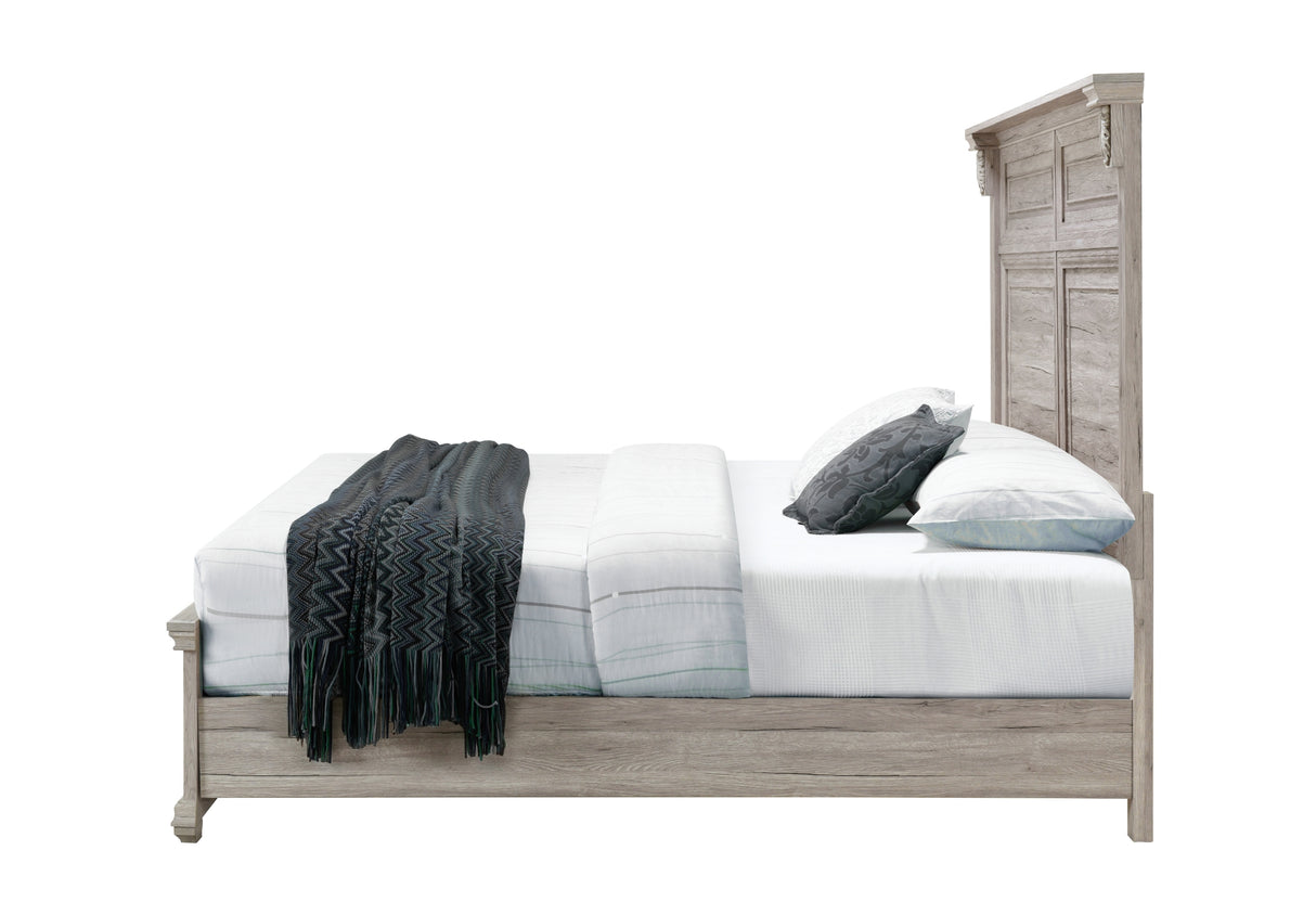 Tatum Natural Queen Bed Without Storage | Global