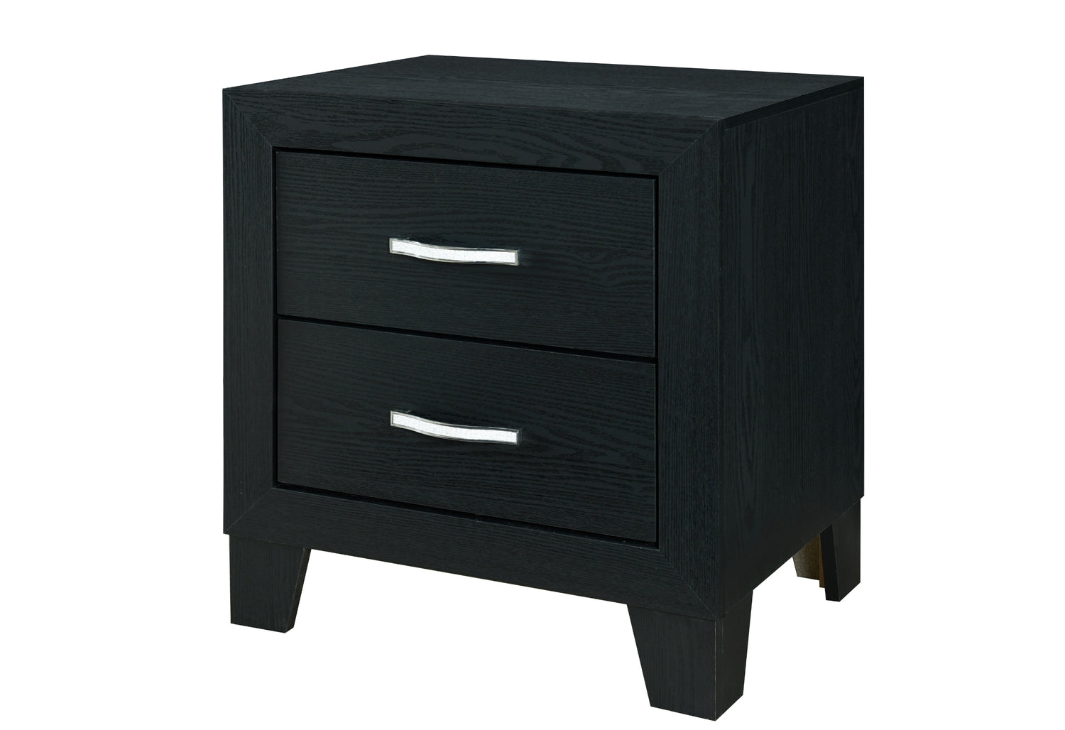 Reid Black Nightstand | Global Furniture USA