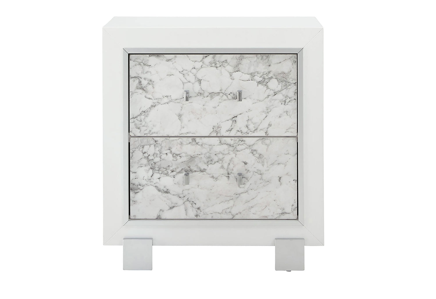 Santorini White Nightstand | Global Furniture USA