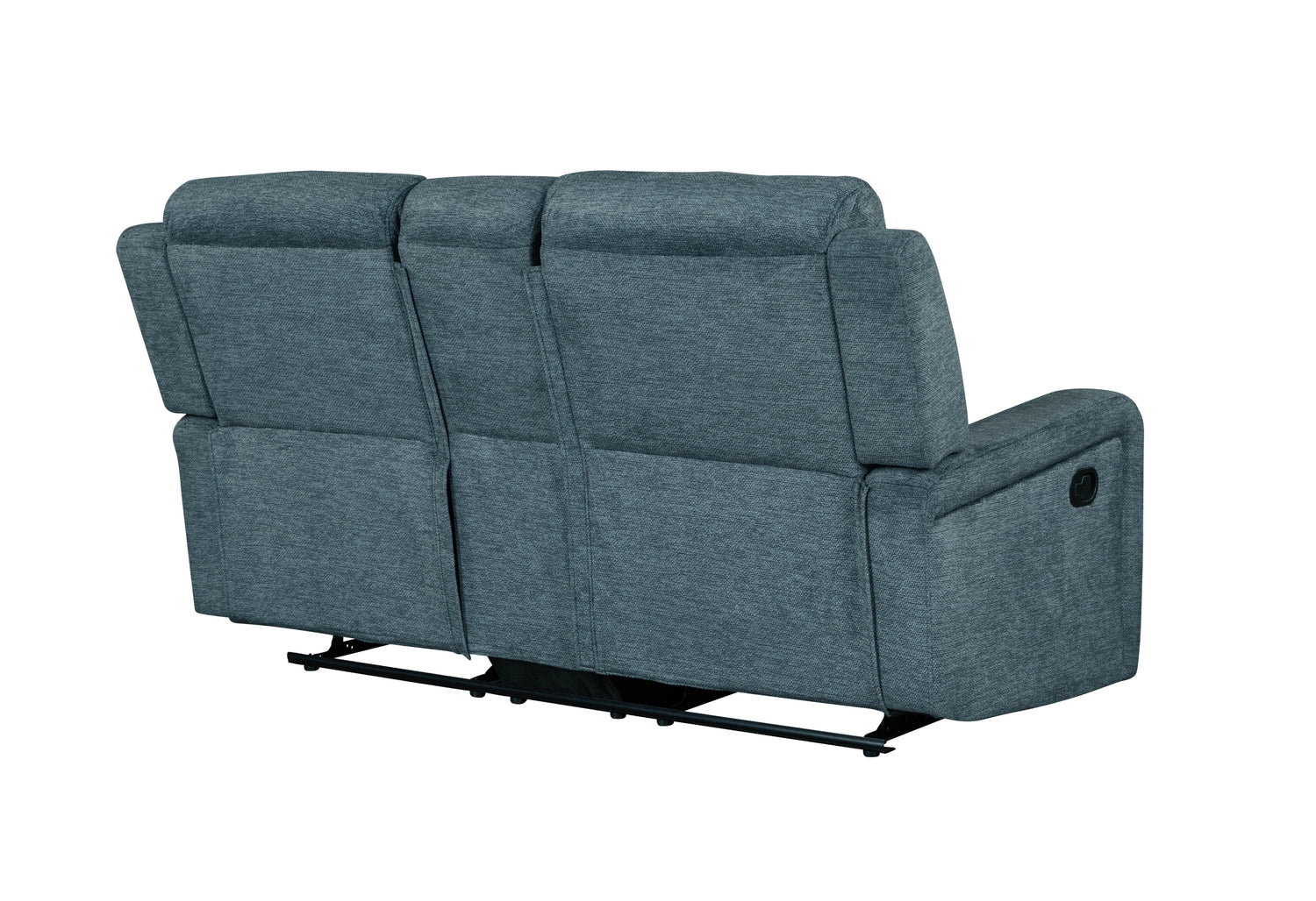 U6024 Dark Grey 9 Console Reclining Loveseat | Global Furniture USA