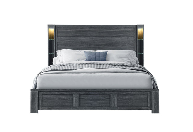 Cypress Dark Grey King Bed | Global - Home Elegance USA