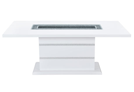 Monaco White Dining Table | Global - Home Elegance USA