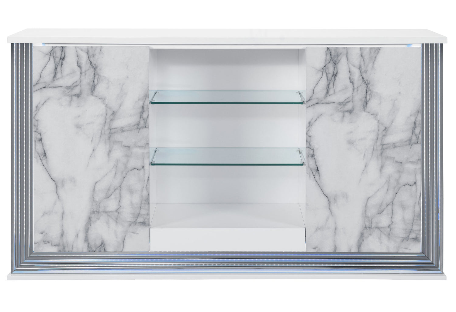 Ylime White Marble Buffet | Global Furniture USA