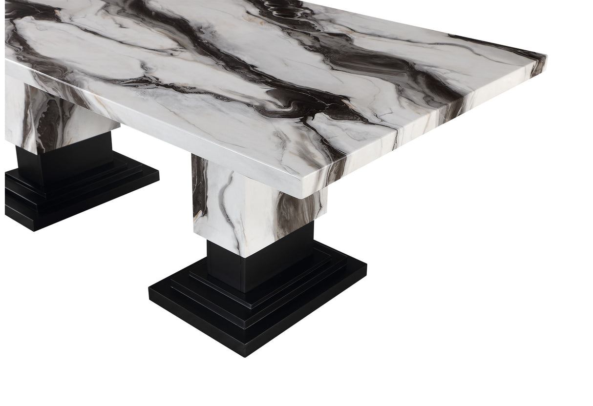 D12 Dt White/Black | Global - Home Elegance USA