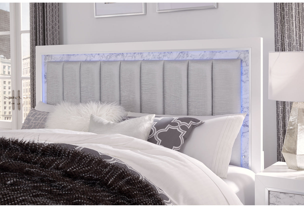 Santorini White Queen Bed | Global