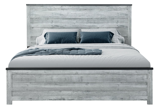 Ozark Grey Wash Queen Bed | Global - Home Elegance USA
