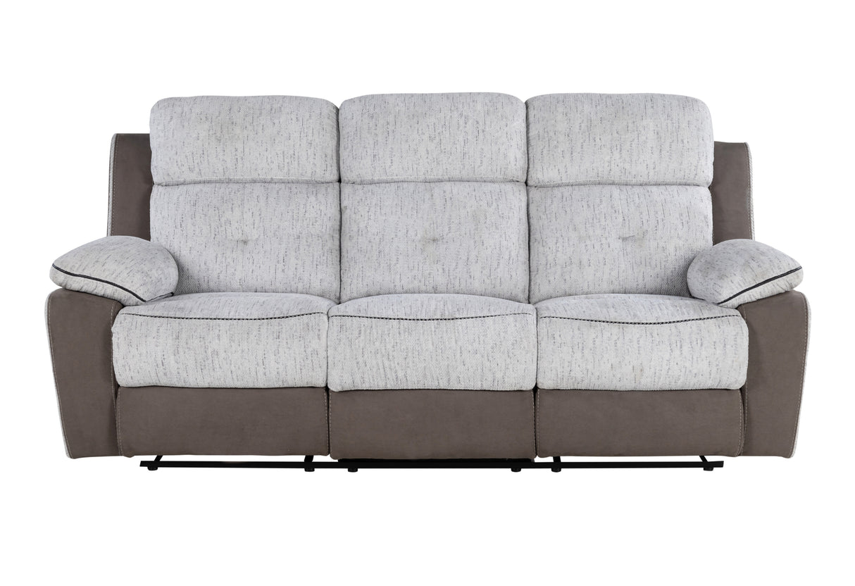 U5050 Light Grey/Dark Grey 30 Reclining Sofa | Global Furniture USA