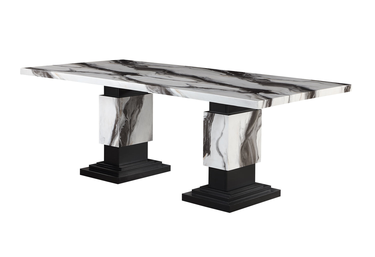 D12 Dt White/Black | Global - Home Elegance USA