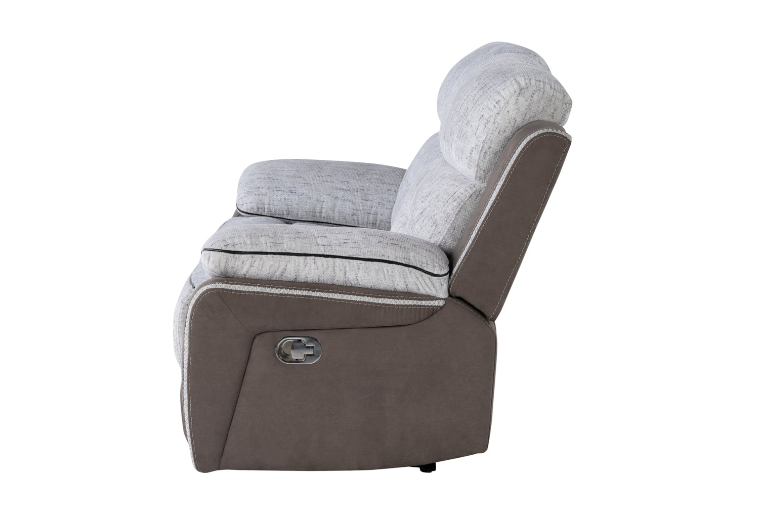 U5050 Light Grey/Dark Grey 30 Reclining Loveseat | Global Furniture USA