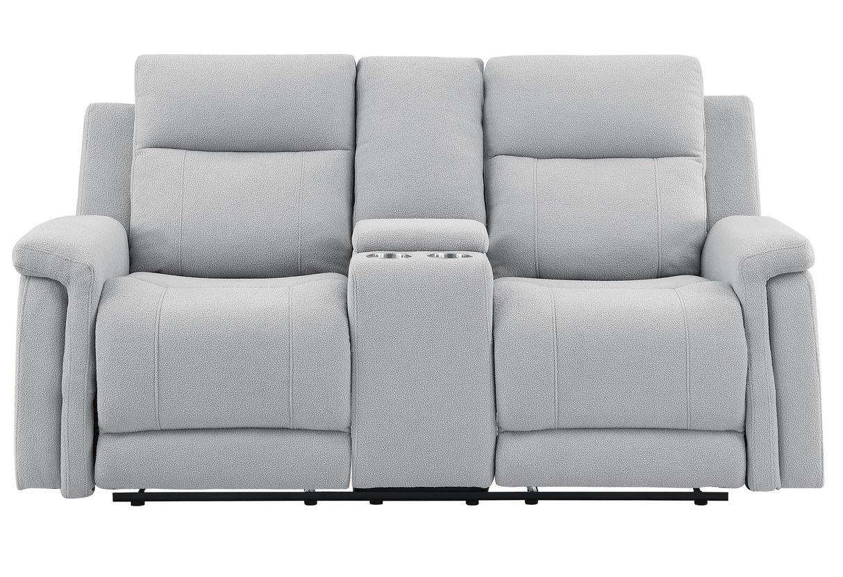 U1797 Grey Console Reclining Loveseat | Global Furniture USA