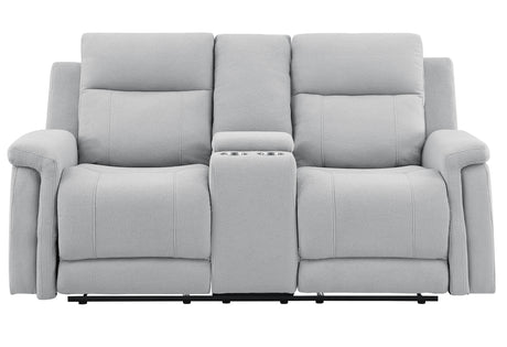 U1797 Grey Console Reclining Loveseat | Global Furniture USA