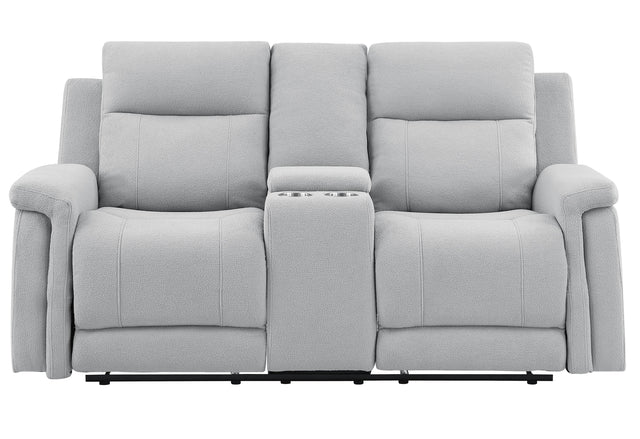U1797 Grey Console Reclining Loveseat | Global Furniture USA