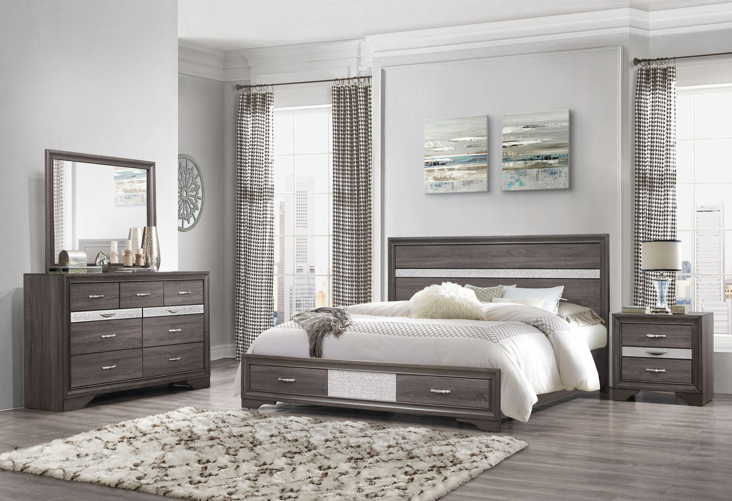 Seville Grey Dresser | Global Furniture USA