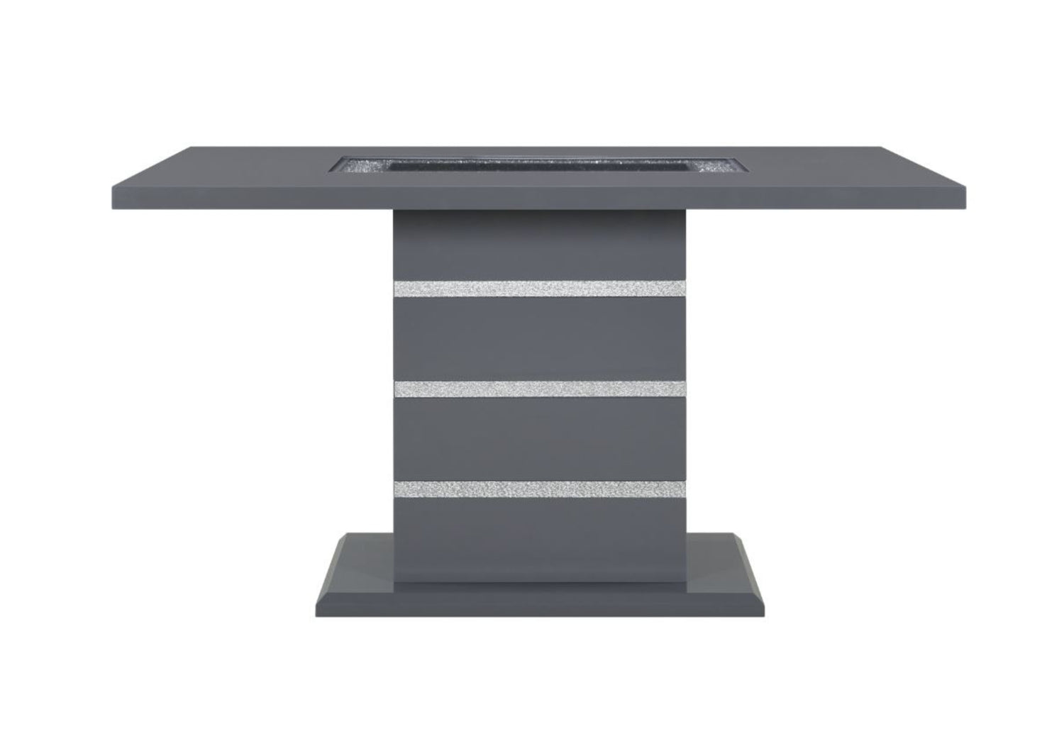 Monaco Dark Grey Rectangular Bar Table - Home Elegance USA