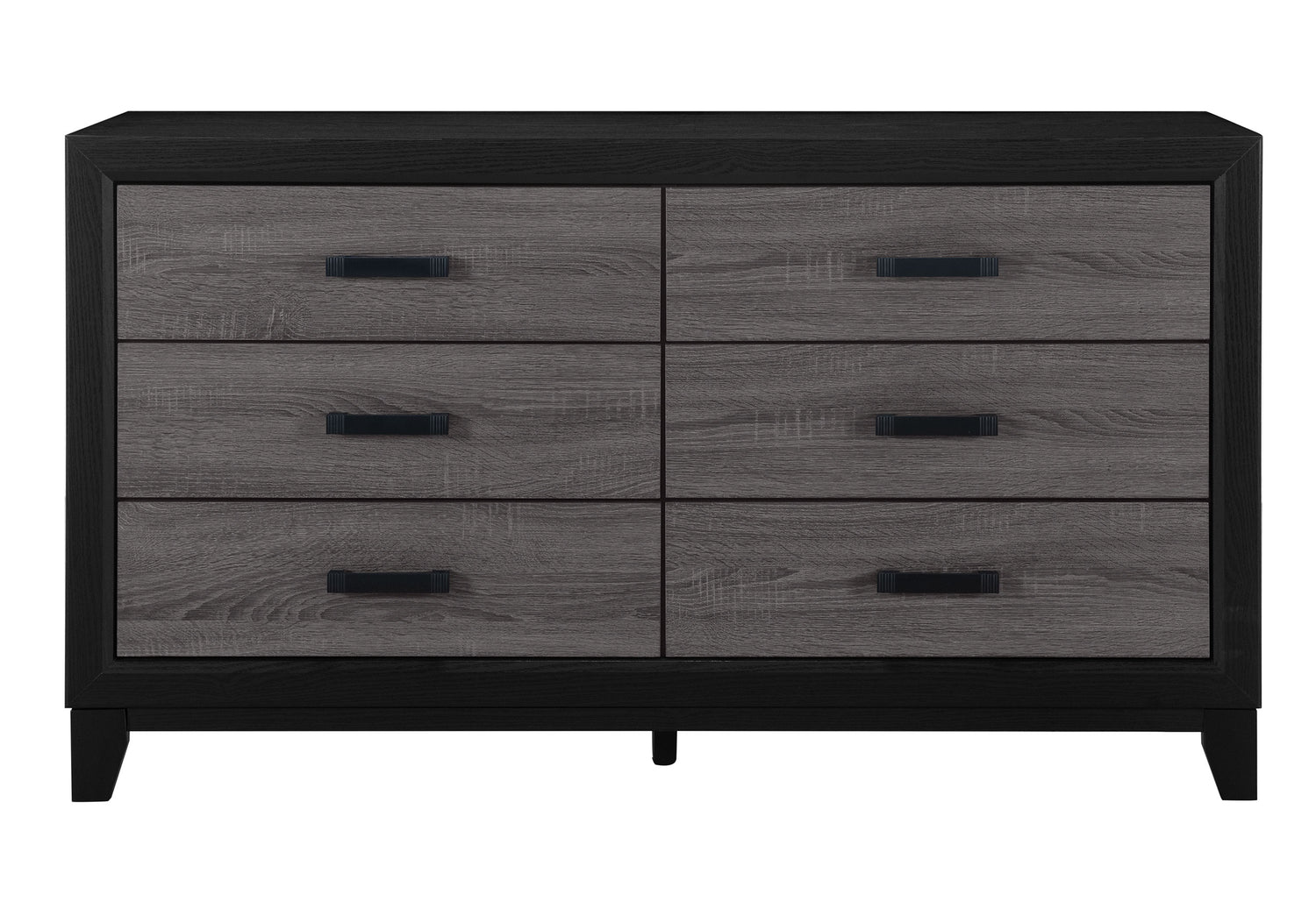 Lisbon Grey And Black Dresser - Home Elegance USA