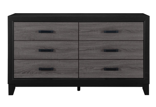 Lisbon Grey And Black Dresser - Home Elegance USA