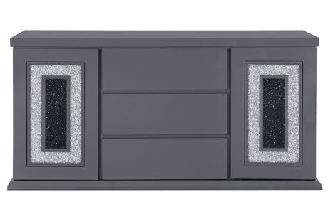 Monaco Dark Grey Buffet | Global Furniture USA - Home Elegance USA