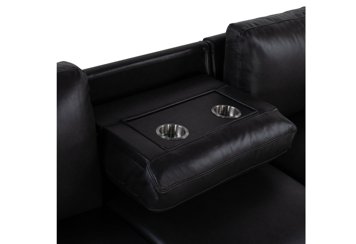 U1830 Blanche Charcoal/Black Sofa Bed With Usb And Ddt | Global Furniture USA - Home Elegance USA