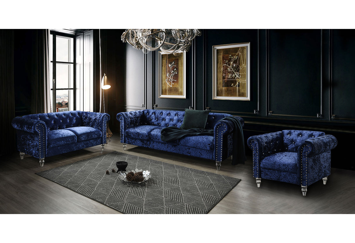 U9550 Blue S/Ls/Ch - Global Furniture USA