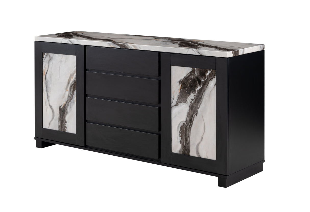 D12 Black Buffet | Global Furniture USA - Home Elegance USA