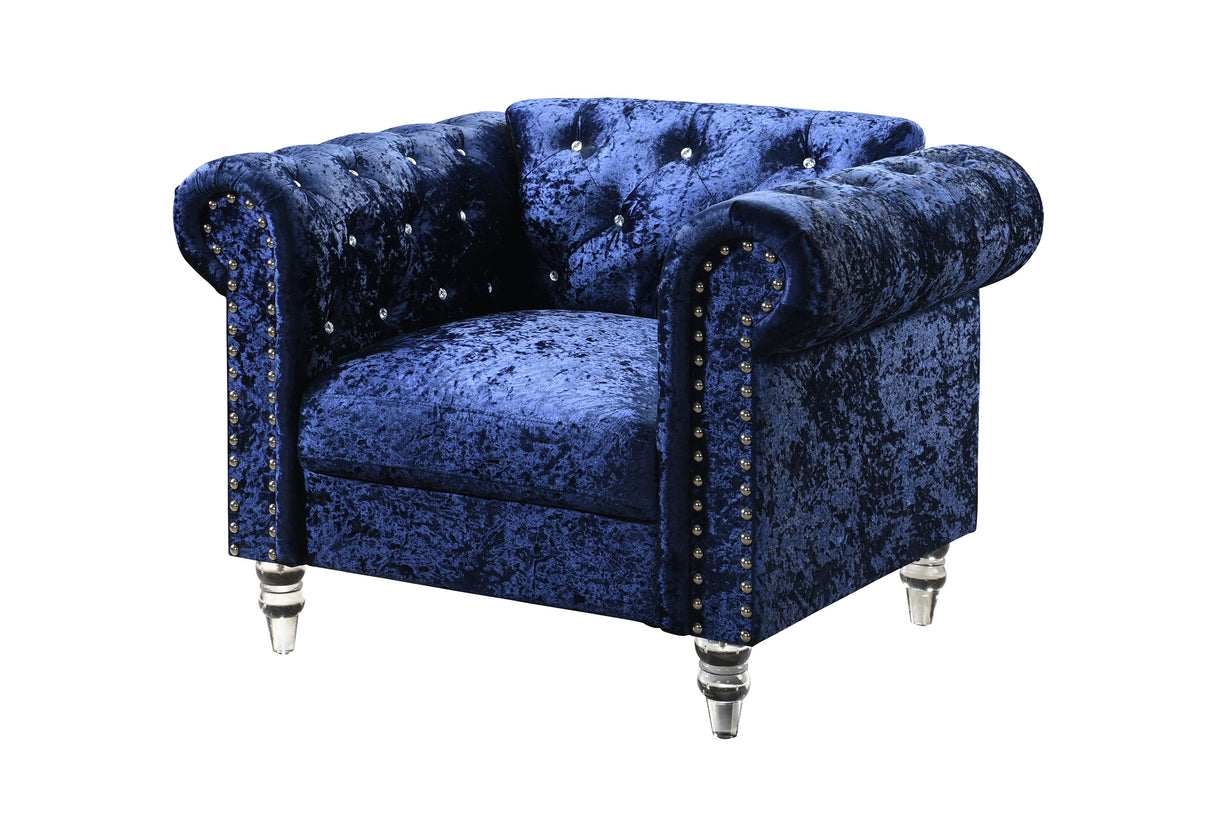 U9550 Blue Velvet Chair | Global Furniture USA