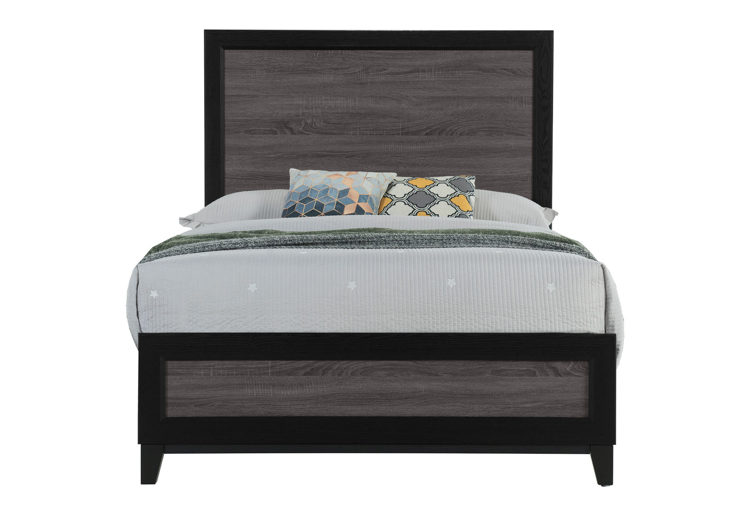 Lisbon Grey And Black Full Bed | Global - Home Elegance USA
