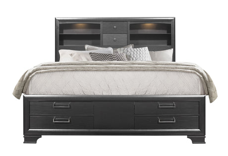 Jordyn Grey Queen Bed | Global - Home Elegance USA