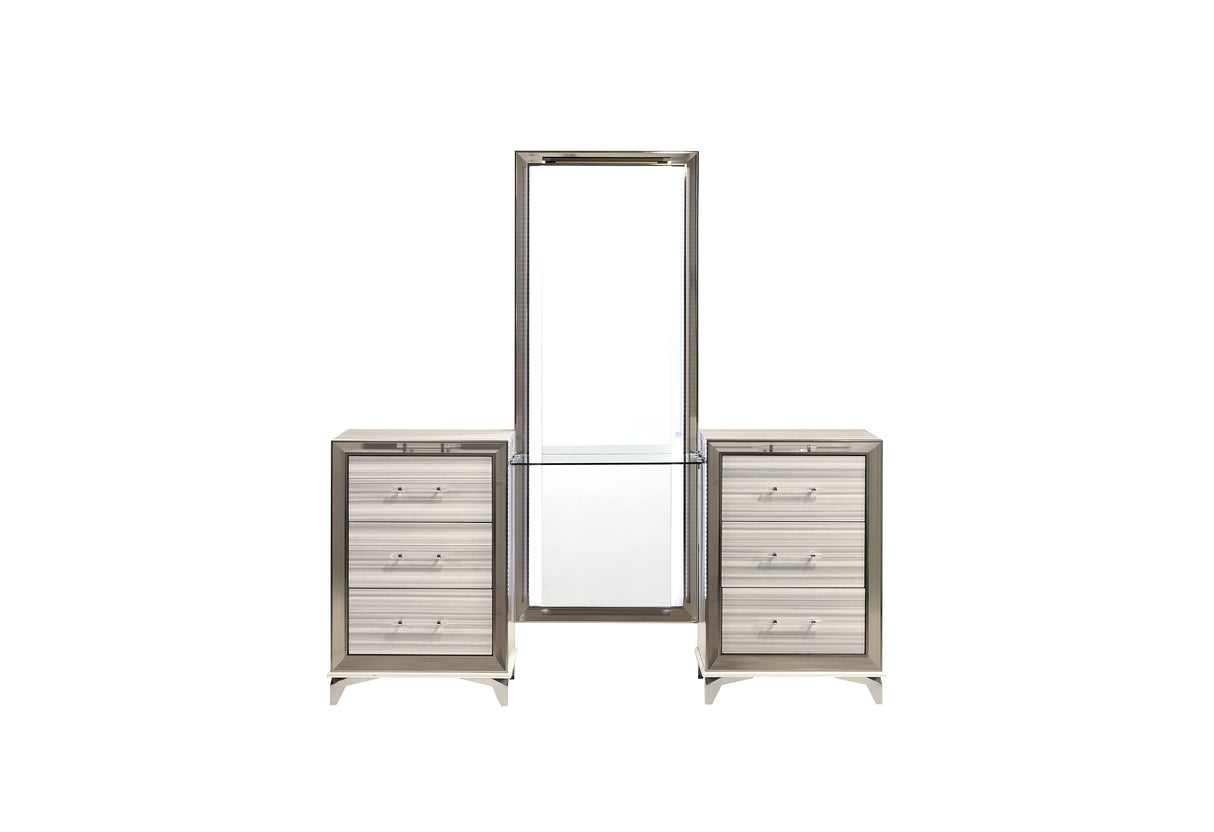 Zambrano White Vanity | Global Furniture USA