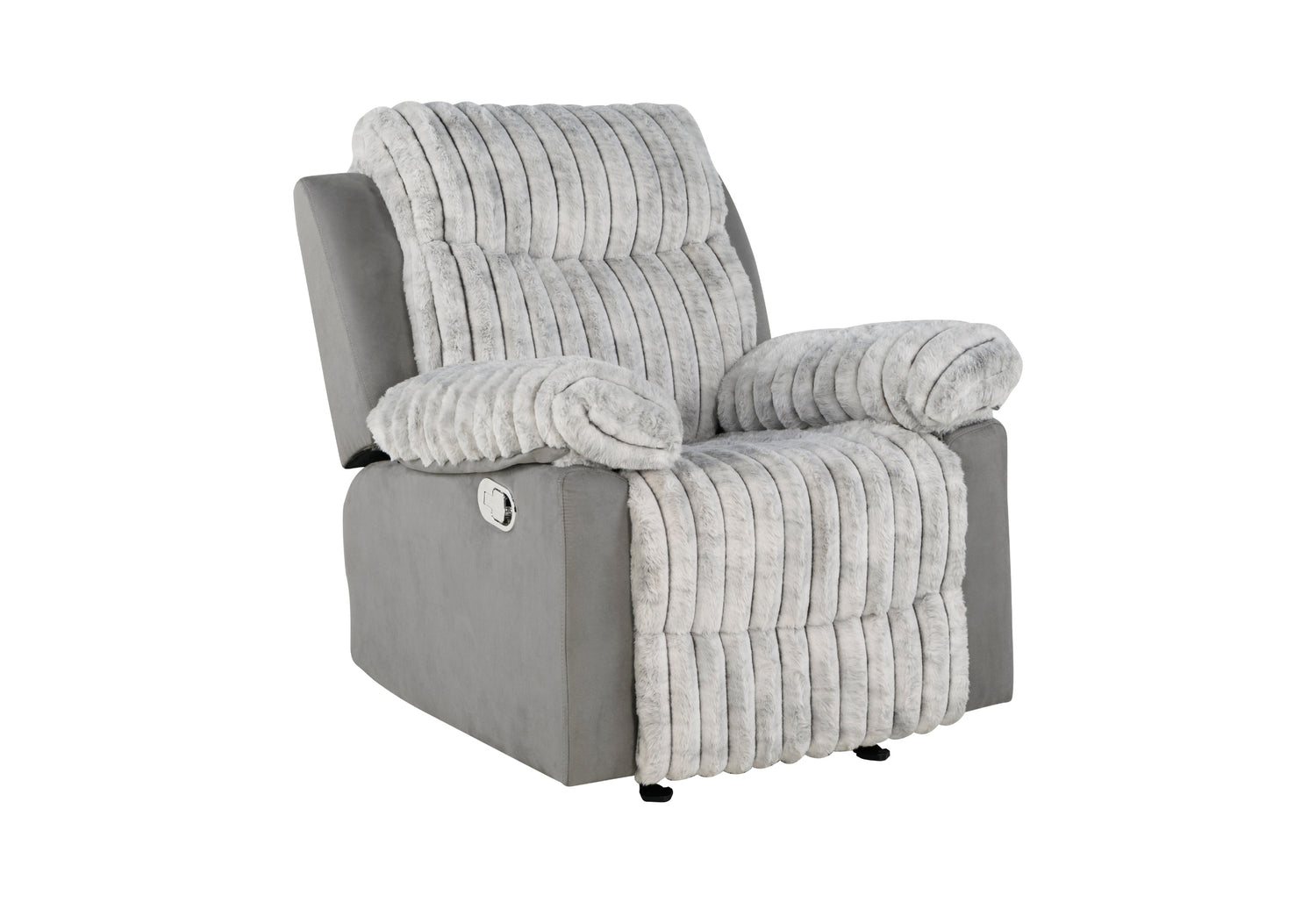 U6028 Grey Glider Recliner | Global Furniture USA