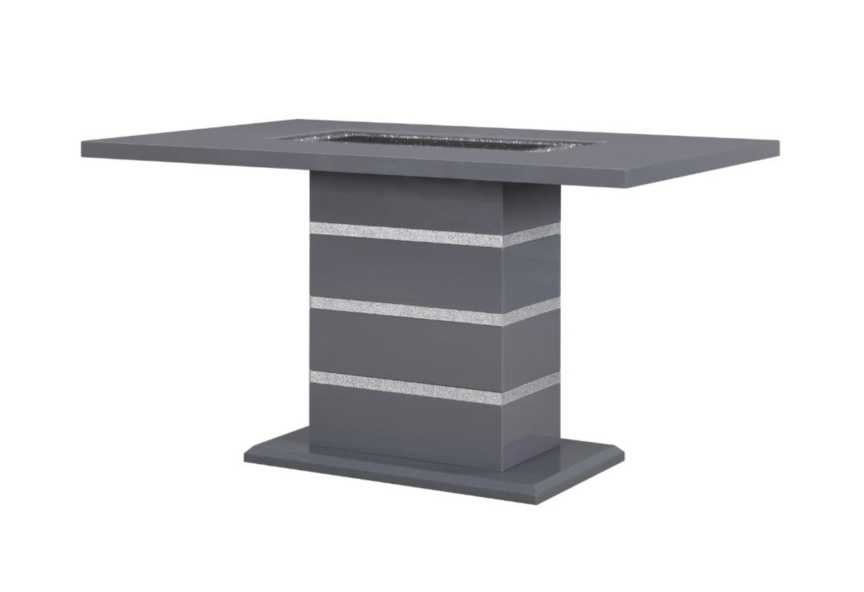 Monaco Dark Grey Rectangular Bar Table - Home Elegance USA