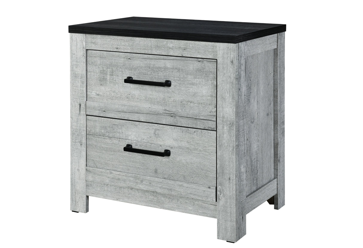 Ozark Grey Wash Nightstand | Global Furniture USA - Home Elegance USA