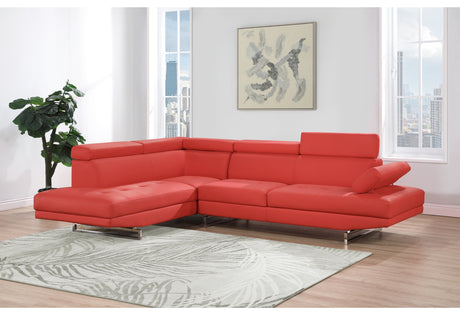 U9784 Red Left Arm Facing Sectional | Global Furniture USA