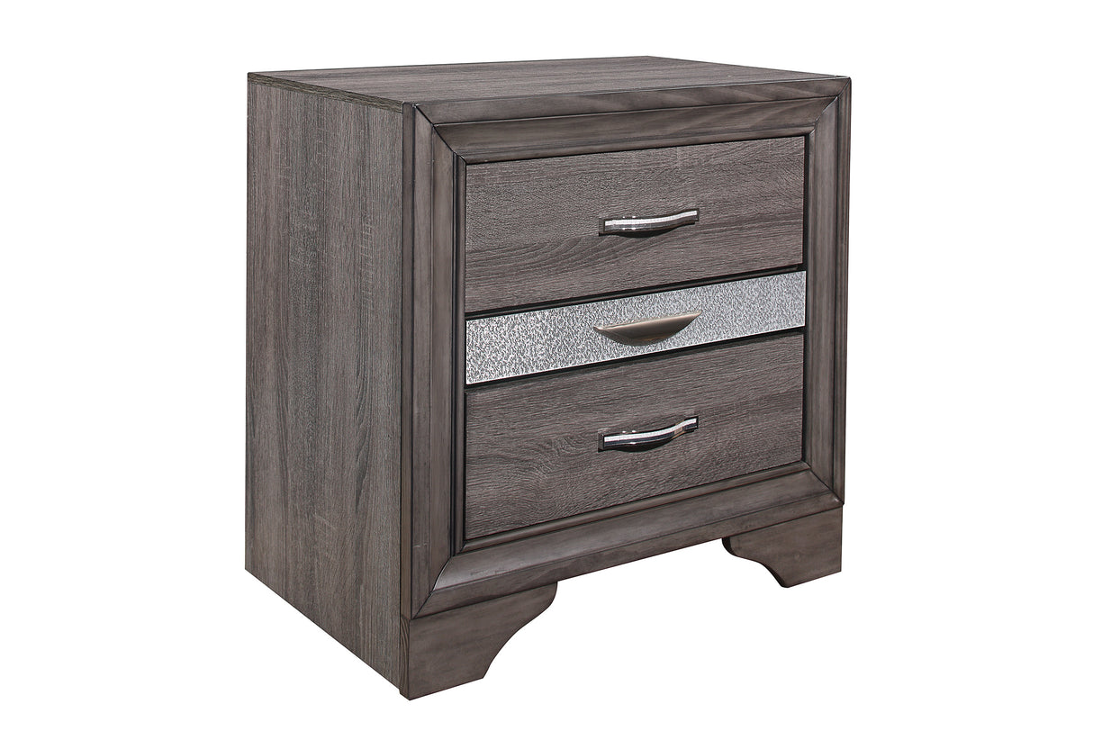 Seville Grey Nightstand | Global Furniture USA
