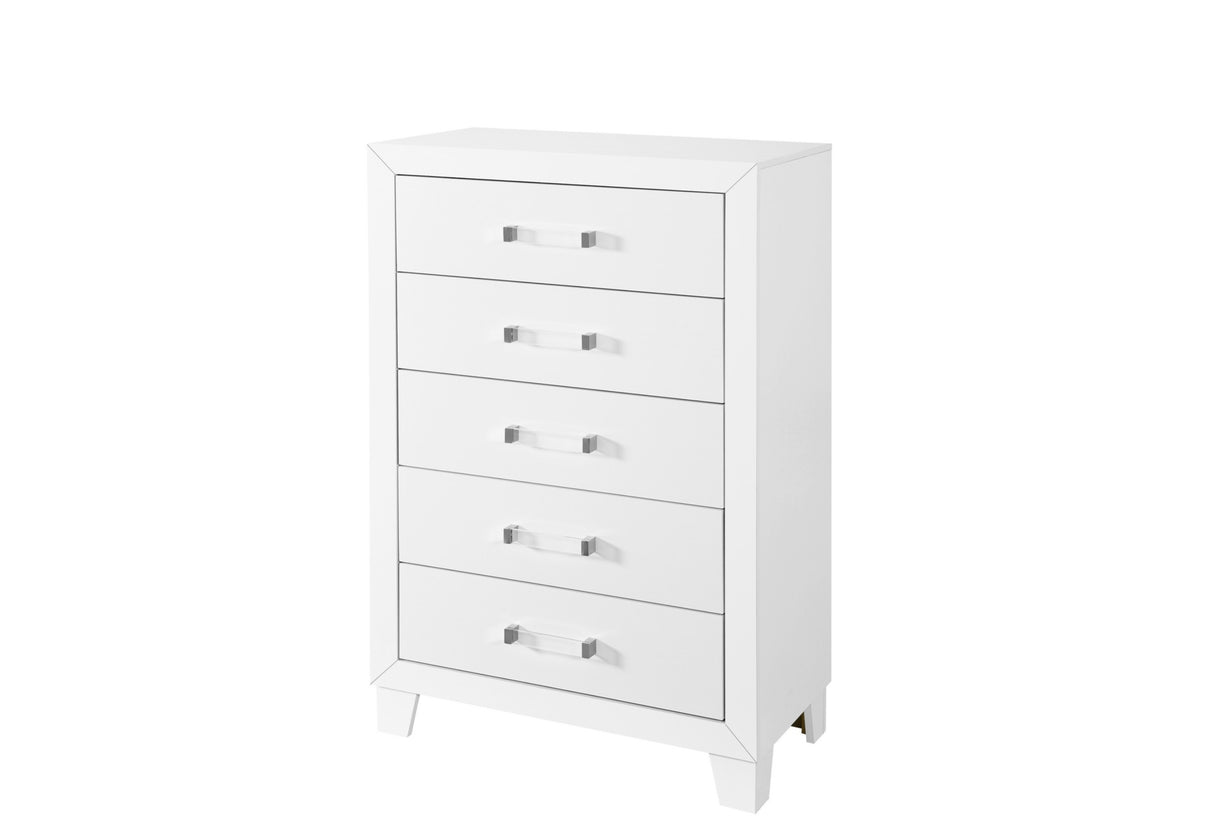 Luccia White Chest | Global - Home Elegance USA