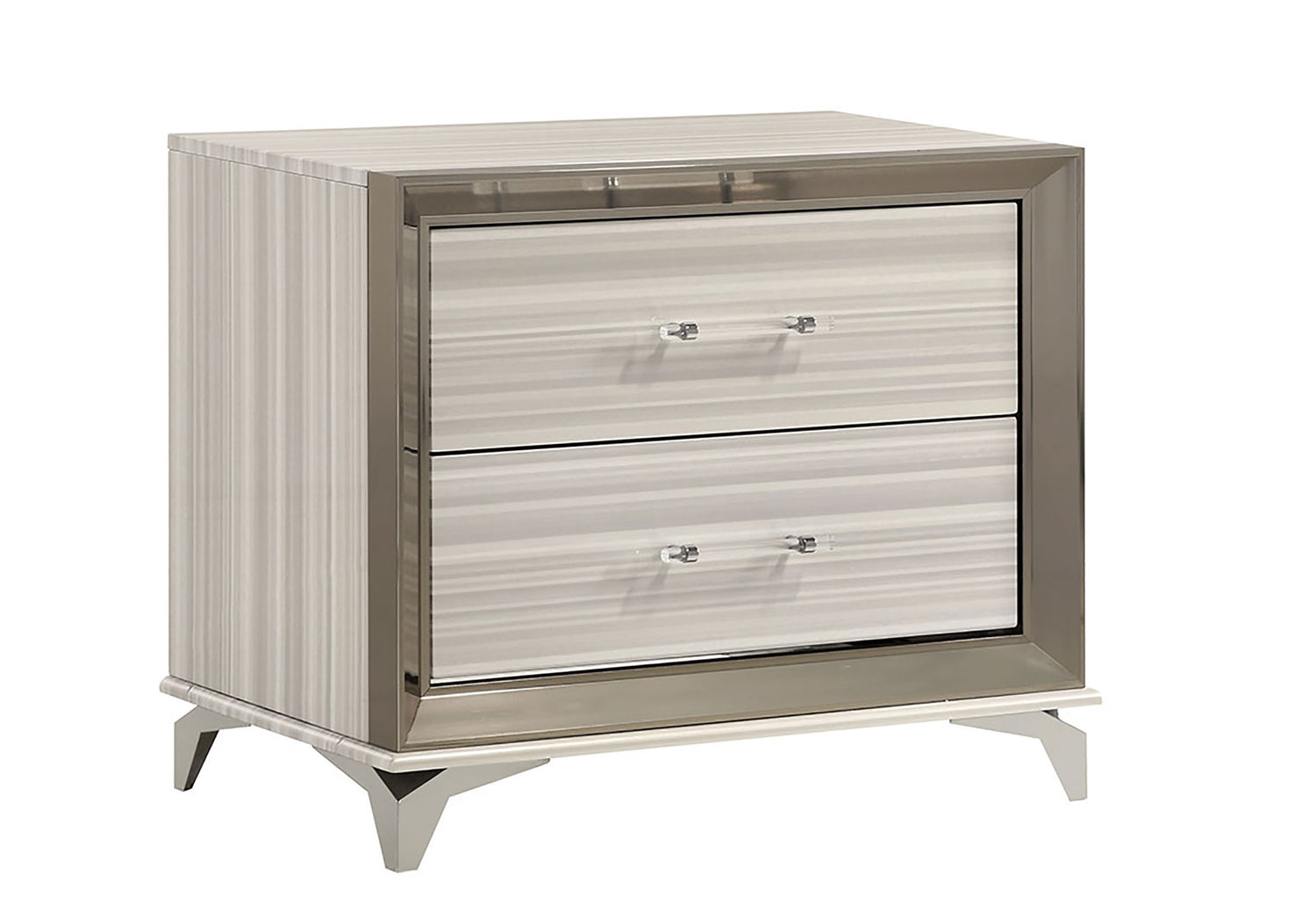 Zambrano White Nightstand | Global Furniture USA