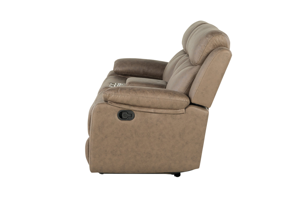 U6026 Brown Console Reclining Loveseat | Global Furniture USA - Home Elegance USA