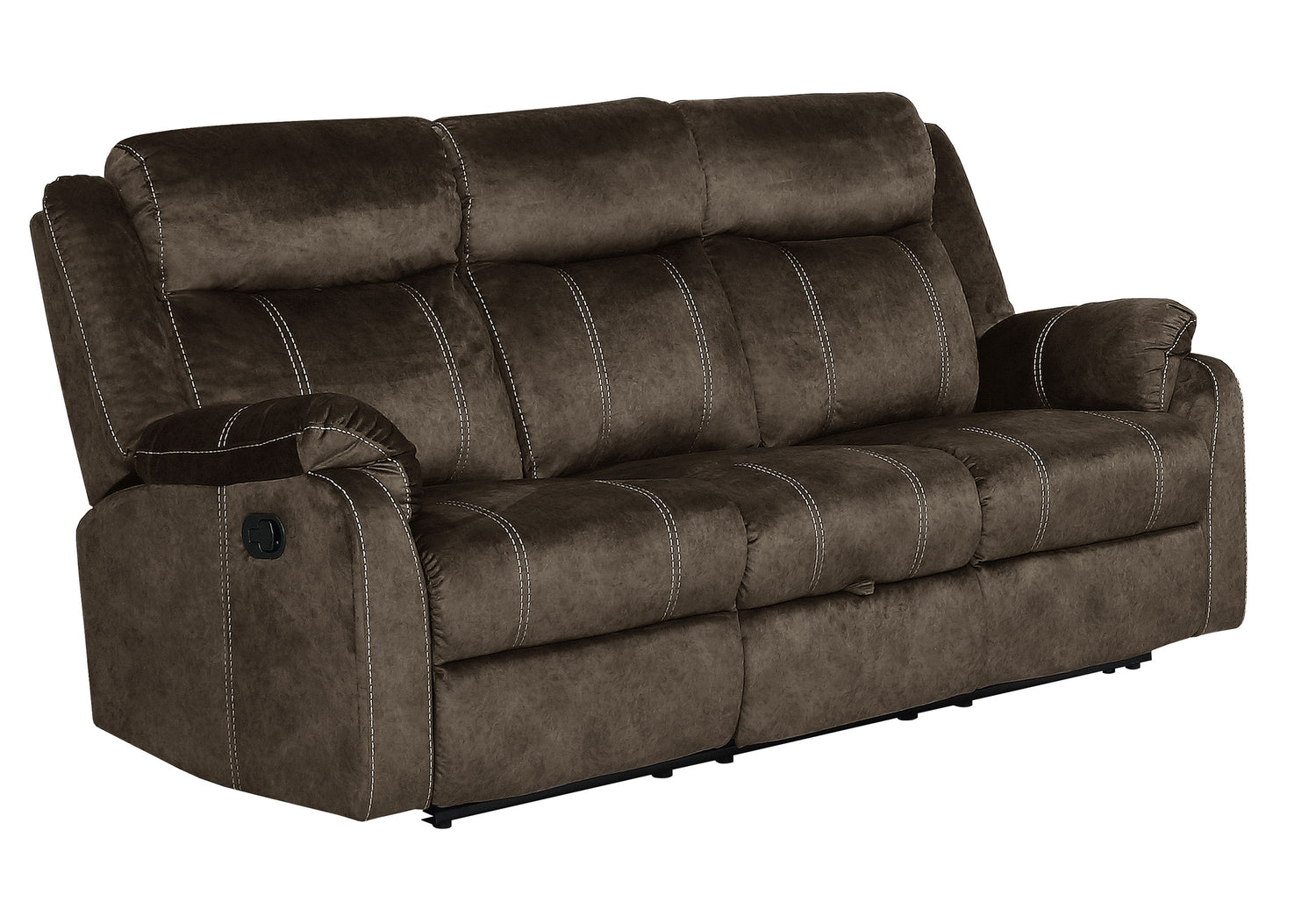 U7303 Domino Coffee Reclining Sofa | Global Furniture USA