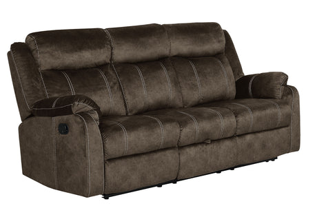 U7303 Domino Coffee Reclining Sofa | Global Furniture USA