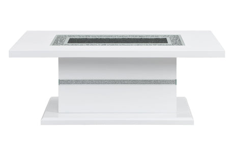 Monaco White Coffee Table | Global Furniture USA - Home Elegance USA