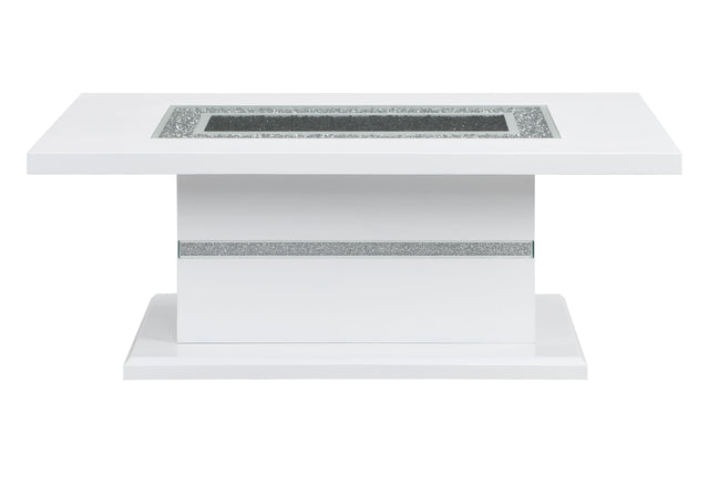 Monaco White Coffee Table | Global Furniture USA - Home Elegance USA