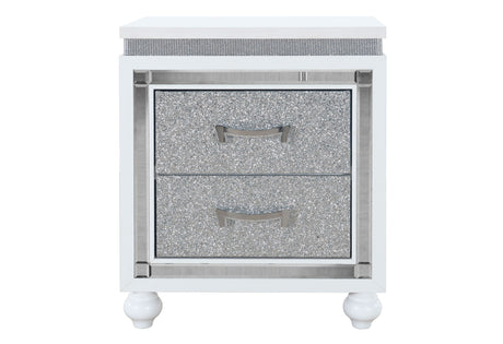 Collete White Nightstand | Global Furniture USA - Home Elegance USA