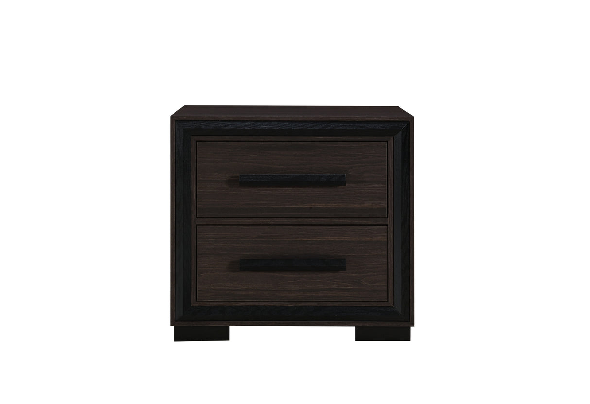 Amelia Brown Nightstand | Global Furniture USA - Home Elegance USA