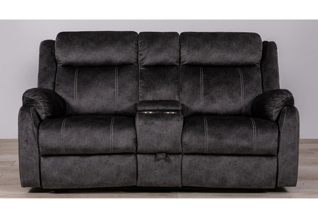 U7303 Domino Granite Console Reclining Loveseat | Global Furniture USA