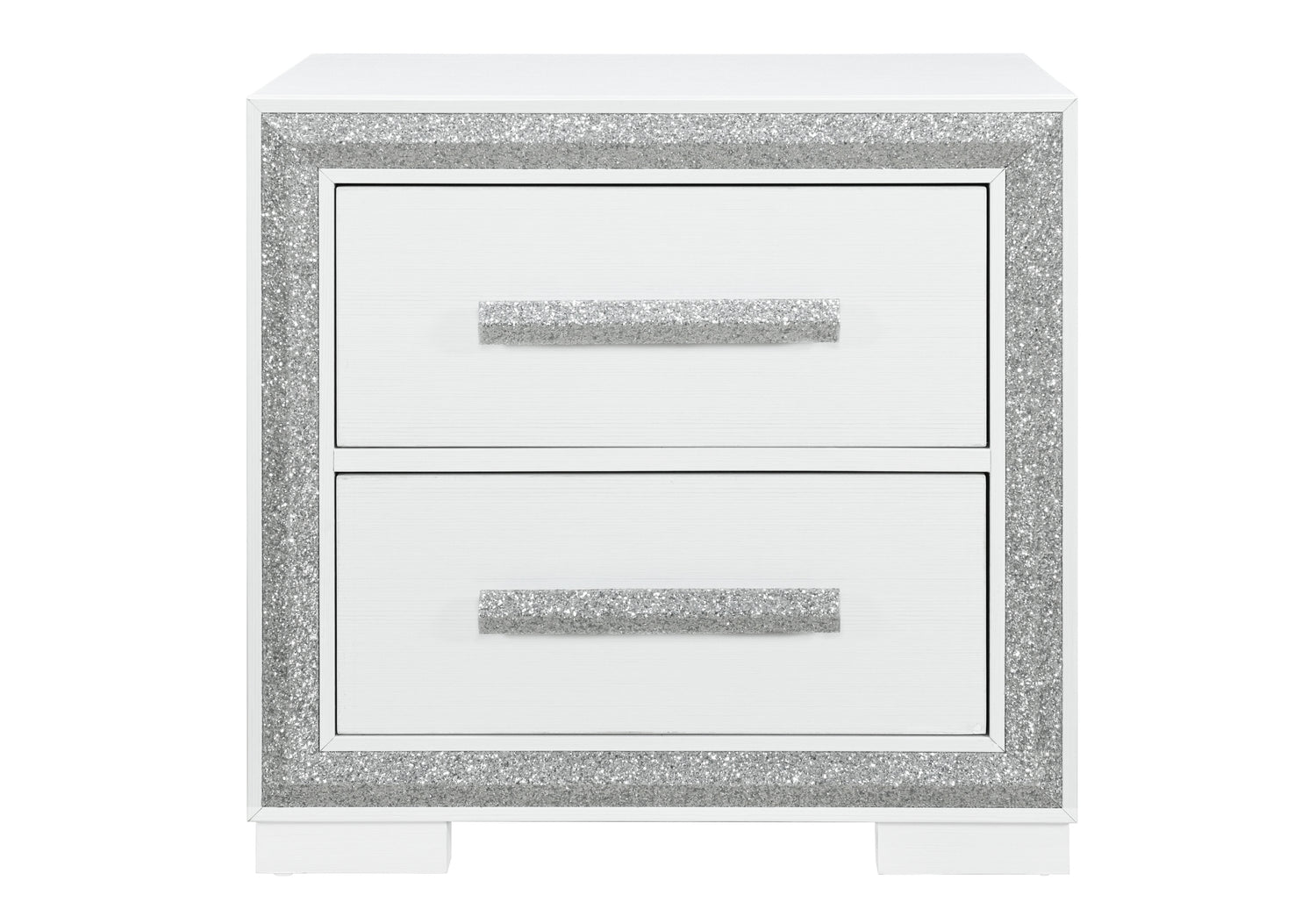 Andros Silver Nightstand | Global Furniture USA - Home Elegance USA